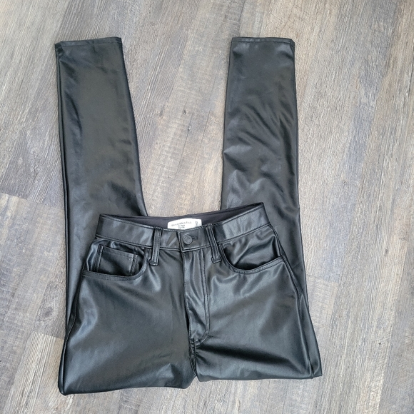 Abercrombie and Fitch Leather Pants - Picture 1 of 7